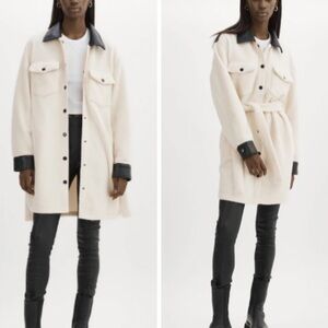 NWT LAMARQUE Zosia Polar Fleece Shirt Dress/Jacket